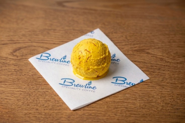 Saffron Ice Cream Scoop