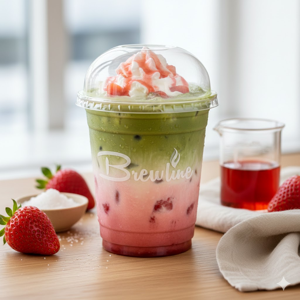 Strawberry Matcha Latte